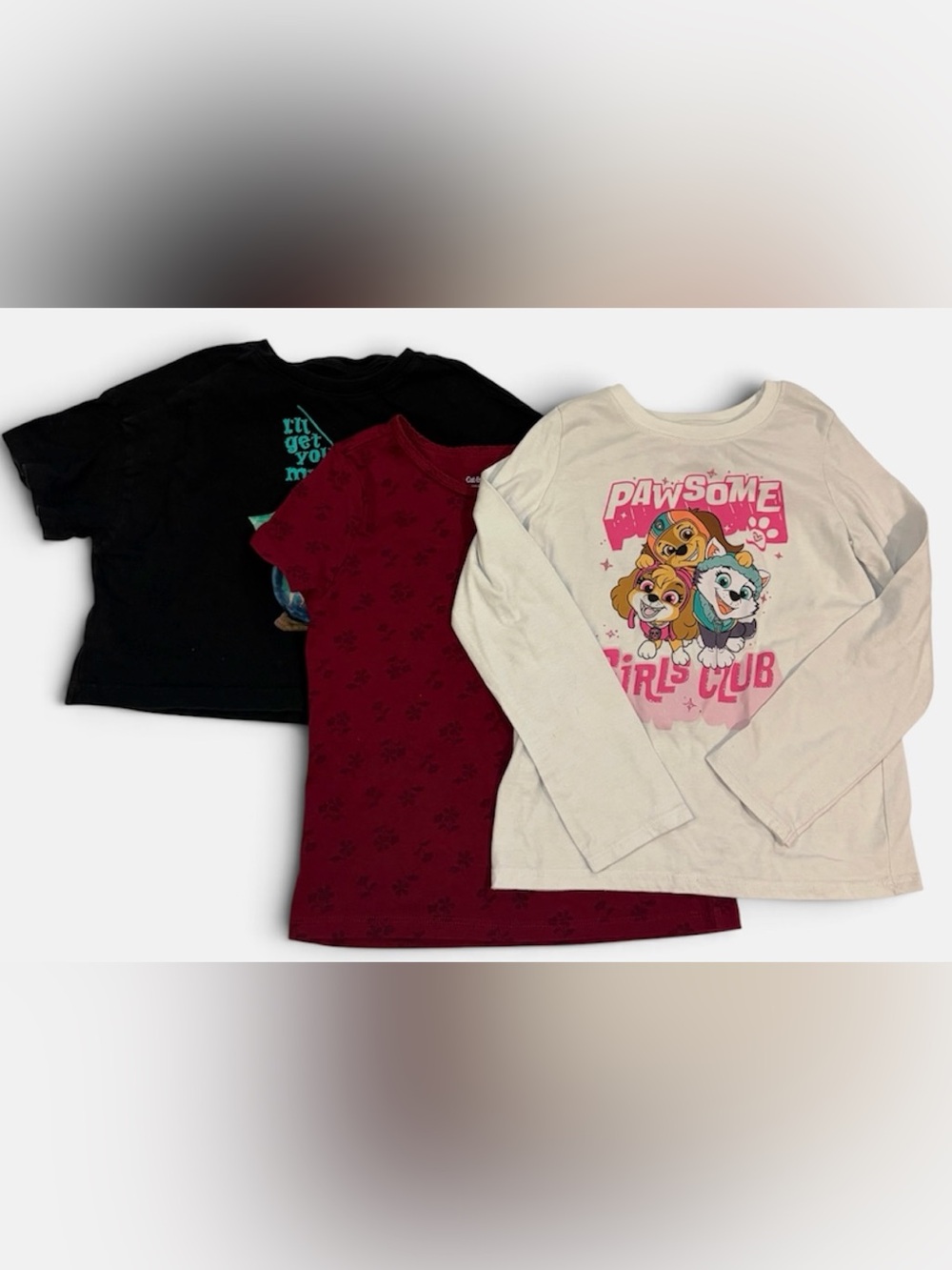 Girls 3 Tees Size 6/7